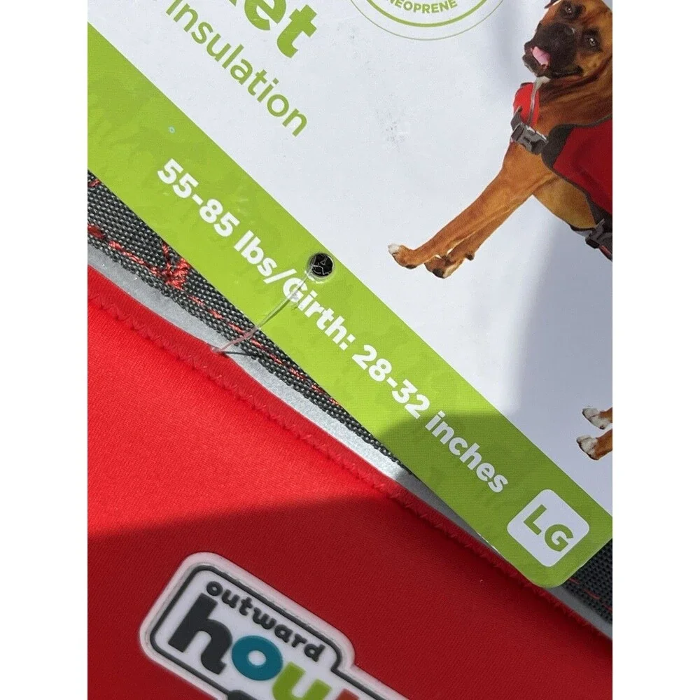 Outward Hound Dawson Swimmer Life Jacket for Dogs - Large, Red 28-32